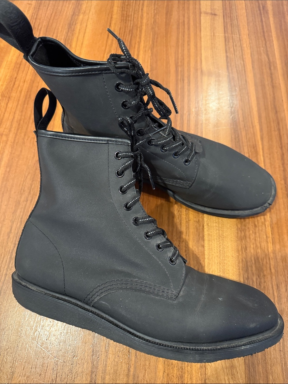 Dr. Marten’s Whiton Black Reflective Boots men’s 11, women’s 12